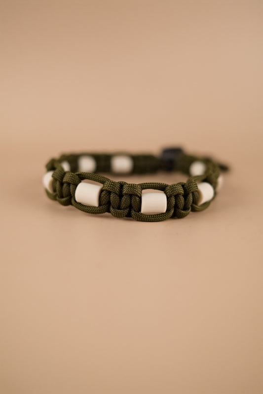 EM-Keramik Schmuckhalsband olive