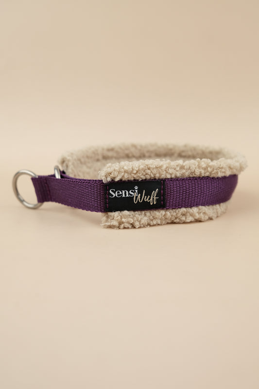 Zugstopp-Halsband "Cozy Wintertime" - Winterbeere mit Teddy