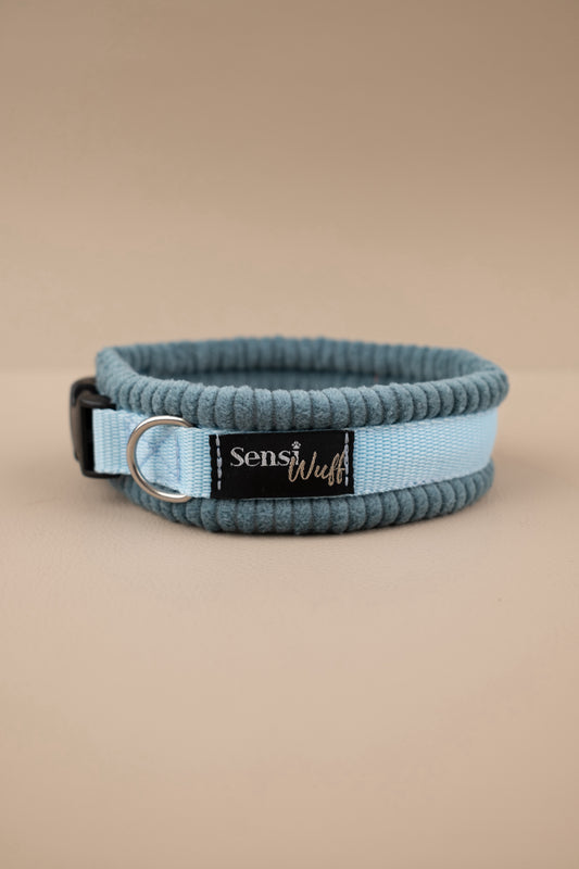 Halsband "Soft Summer Breeze" - Eisblau mit petrol Cord
