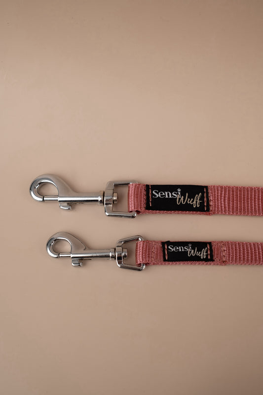 City-Leine "Soft Summer Breeze" - Altrosa mit altrosa Cord