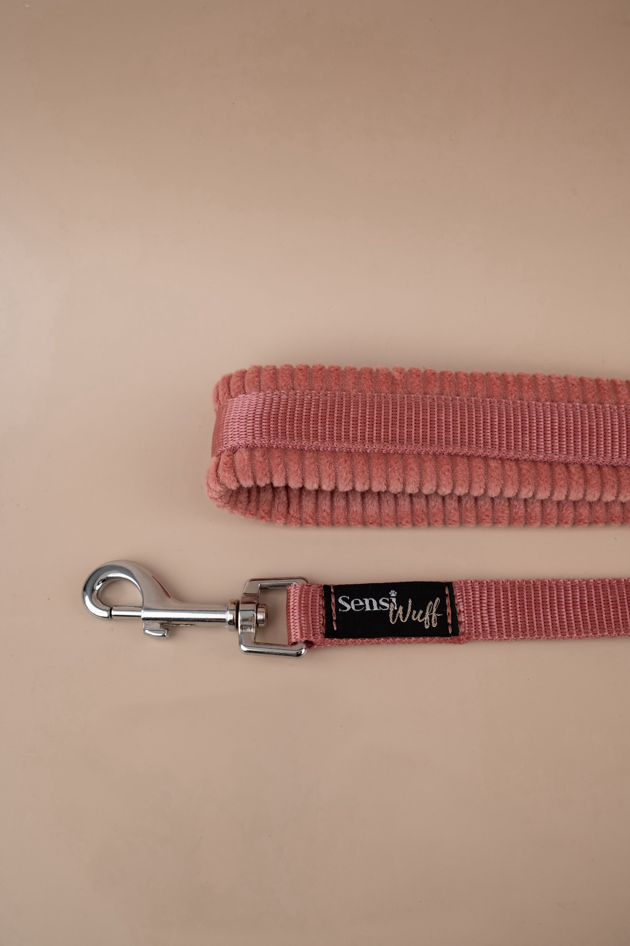 City-Leine "Soft Summer Breeze" - Altrosa mit altrosa Cord