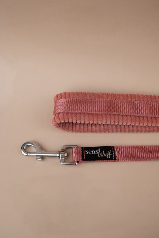 City-Leine "Soft Summer Breeze" - Altrosa mit altrosa Cord