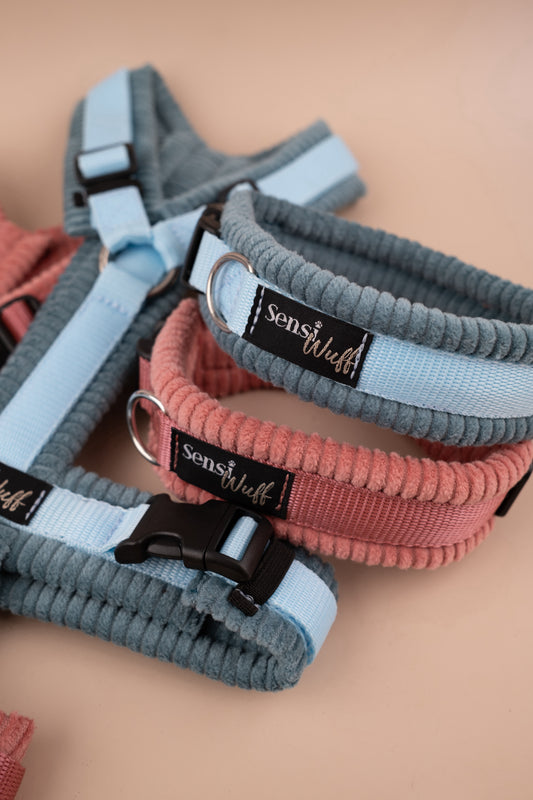 Halsband "Soft Summer Breeze" - Altrosa mit altrosa Cord