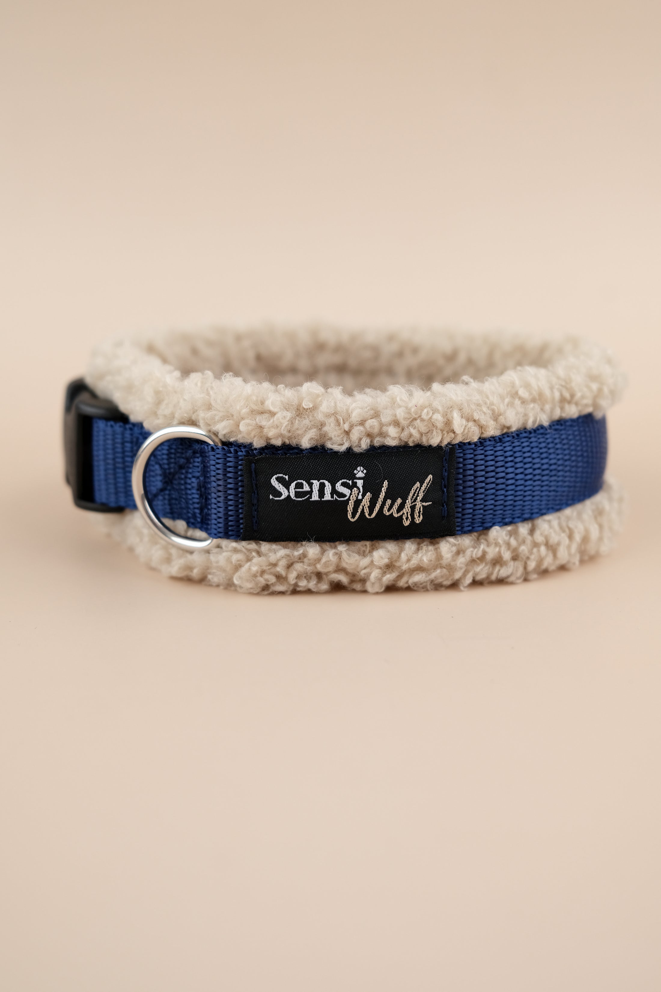 Halsband "Cozy Wintertime" - Nachtblau mit Teddy