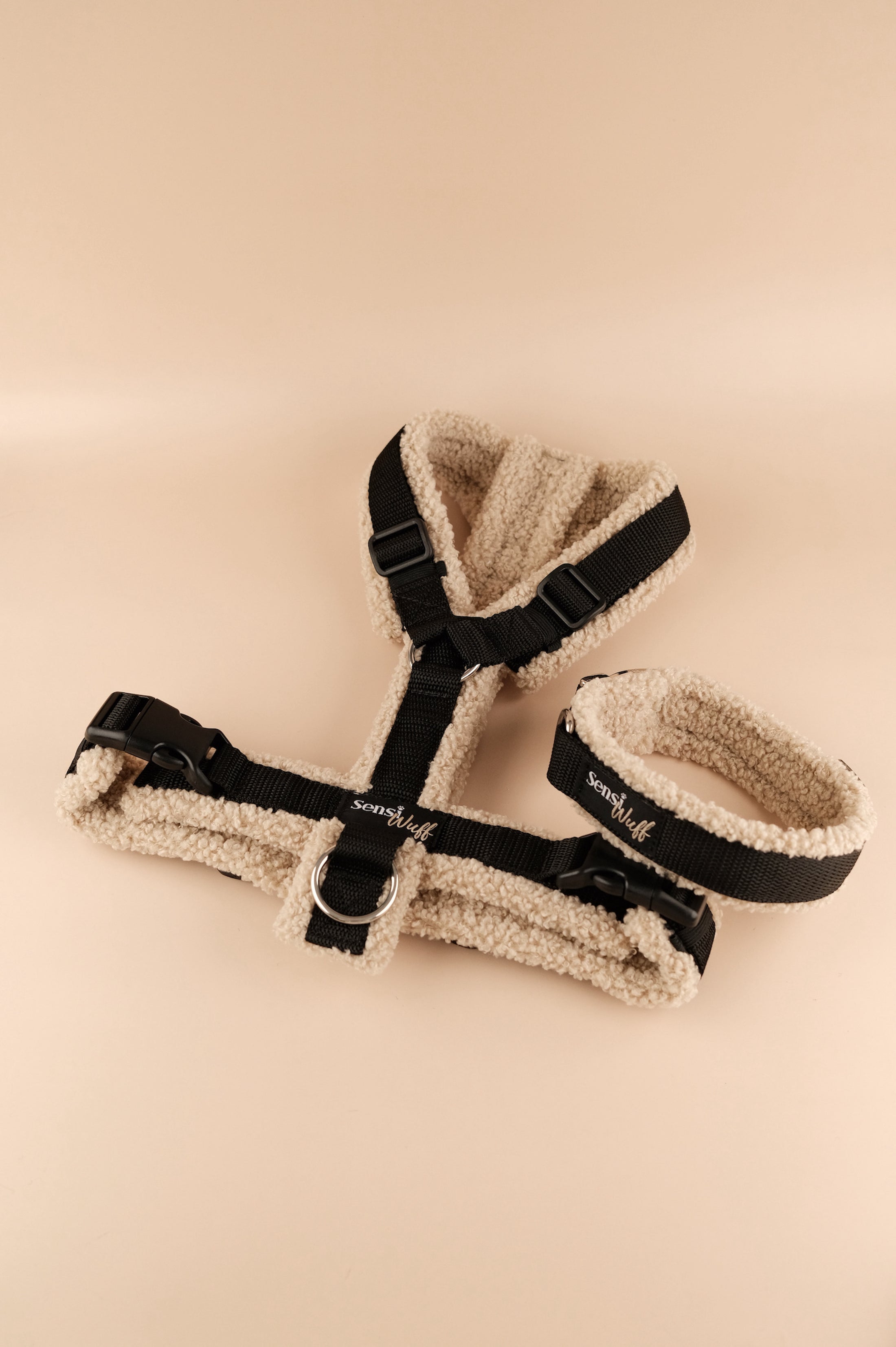 Halsband "Cozy Wintertime" - Schwarz mit Teddy