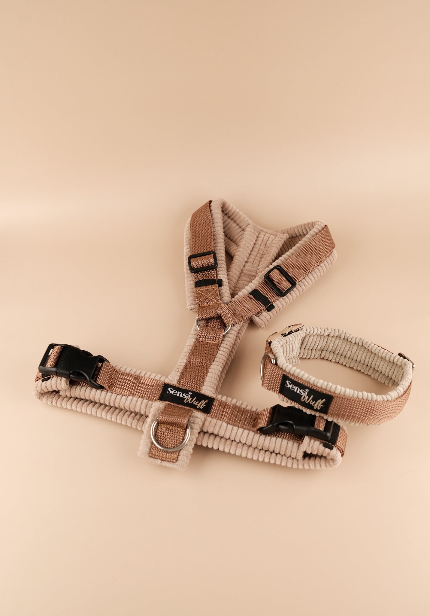 Halsband "Sunkissed" hellbraun/ beige mit Cord