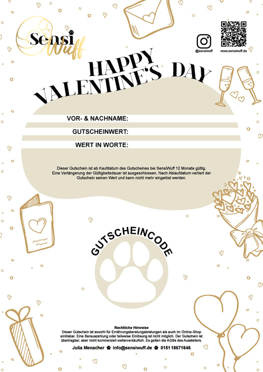 Gutschein Valentinstag